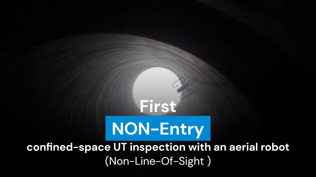 Avestec's SKYRON achieves historic NON ENTRY confined-space UT inspection